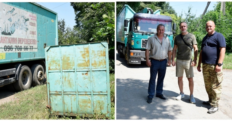 «Хочу, що моє село було чистим та безпечним», – військовий ініціював сортування сміття в Кармалюкове