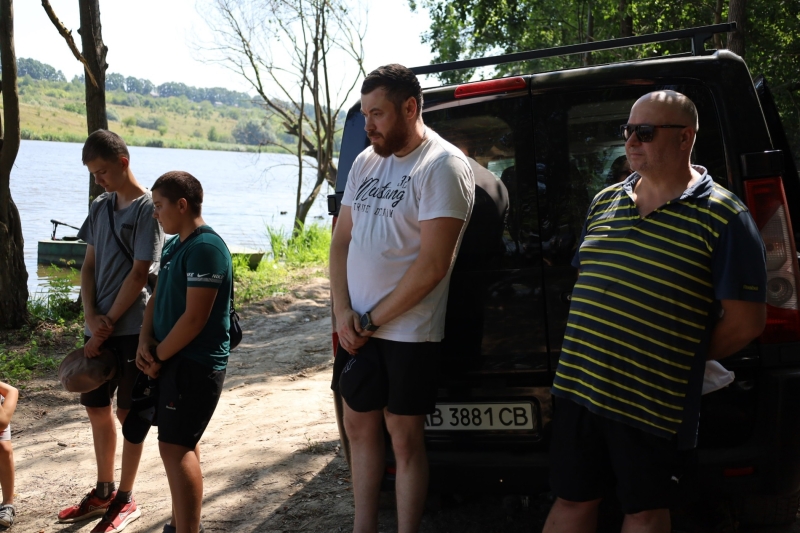 У День рибака у Жмеринці влаштували змагання з риболовлі для військовослужбовців і їх родин