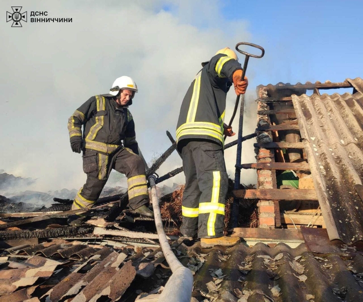 У Калинівській громаді згорів житловий будинок