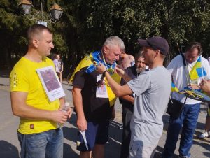 Забіг “Шаную воїнів, біжу за героїв України” відбувся у Хмільнику