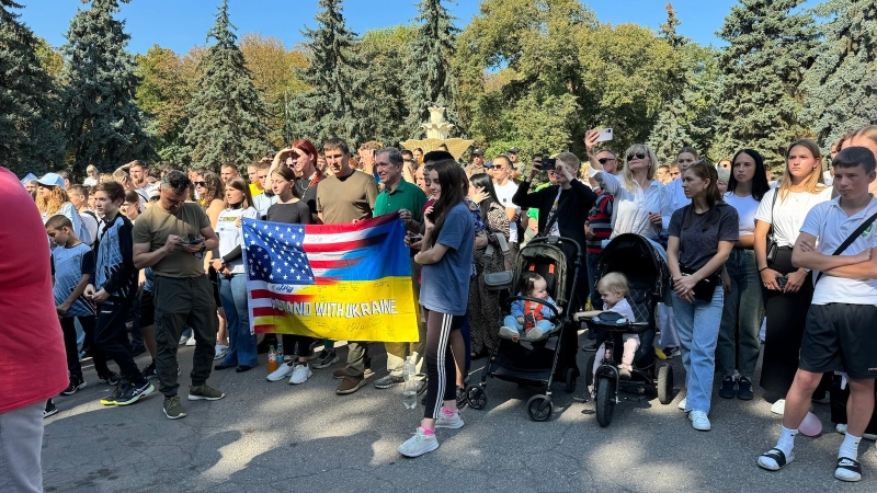 До Вінниці приїхали американці, які біжать марафон через всю Україну