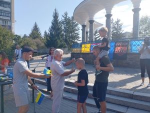 Забіг “Шаную воїнів, біжу за героїв України” відбувся у Хмільнику