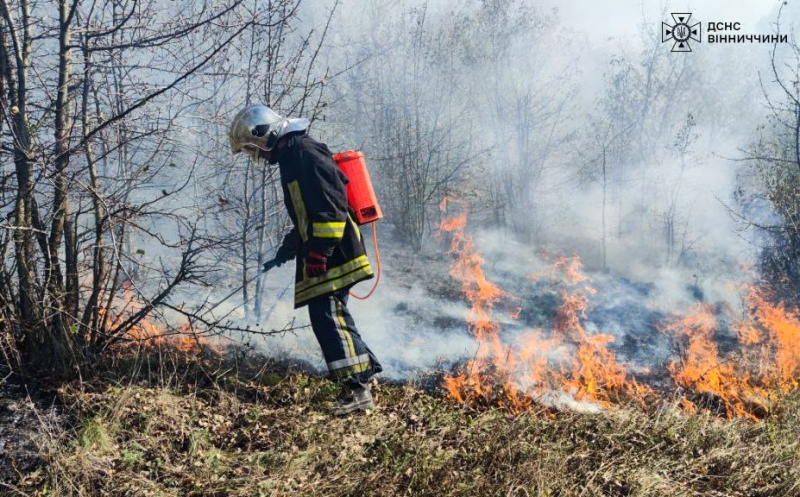 На Вінниччині вчора сталася 21 пожежа