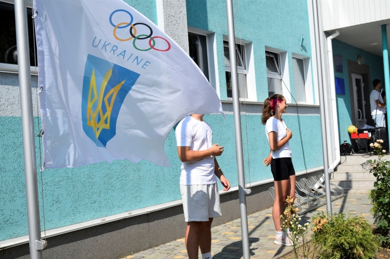 У Жмеринці підняли олімпійський прапор з нагоди відкриття літніх Олімпійських ігор 2024